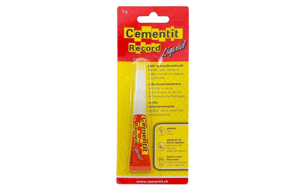 Cementit Colle instantanée Record Liquid 1 Pièce/s, Transparent