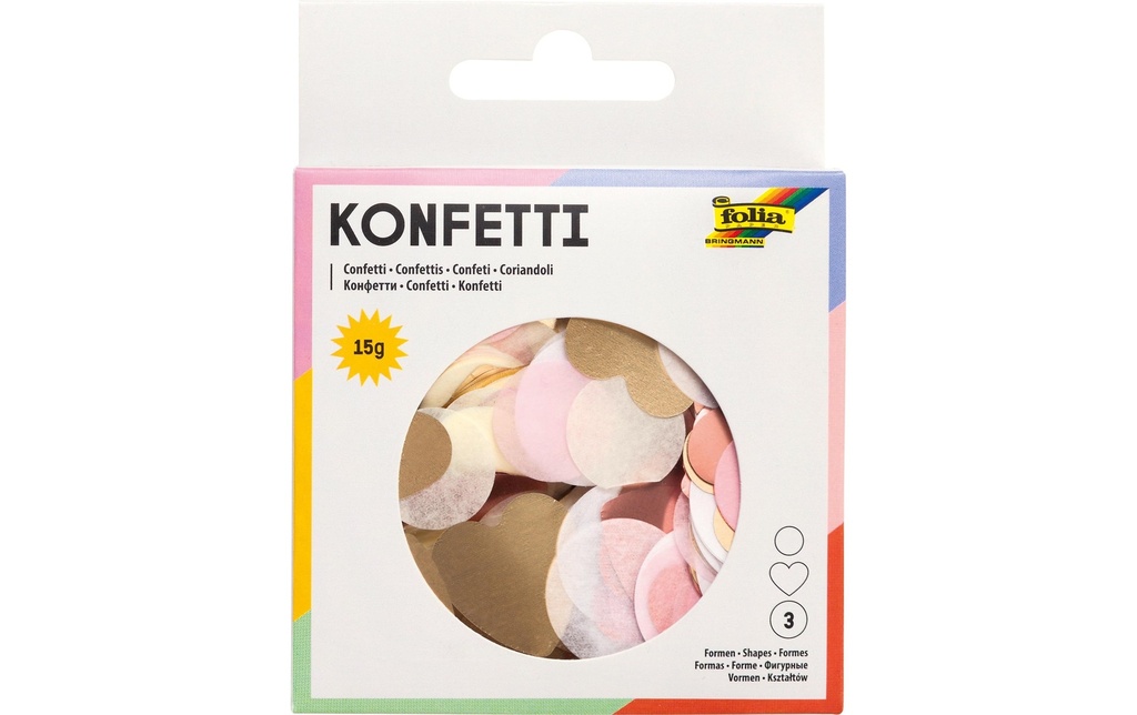 Folia Décoration à éparpiller 15 g Confettis, Love
