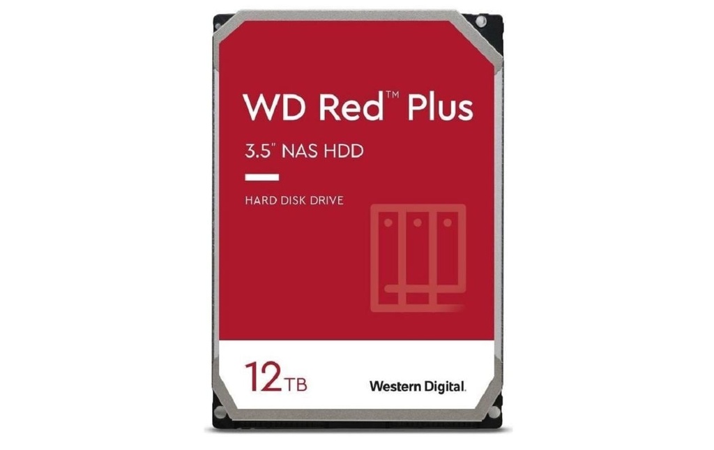Western Digital Disque dur WD Red Plus 3.5 SATA 12 TB