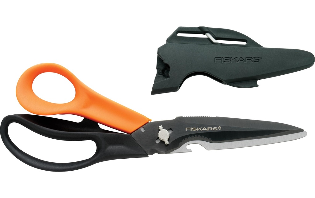 Fiskars Ciseaux polyvalents 23 cm, Inox, Droitiers