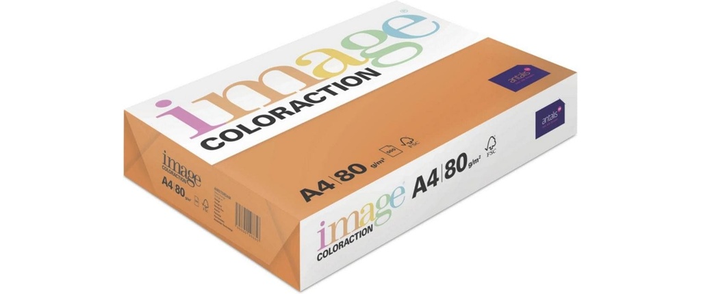 Image Papier pour photocopie Image Coloraction 80 gm2 A4, Orange, 500 feuilles