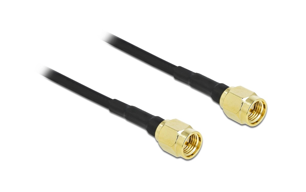 Delock Câbles d’antenne LTE/3G, LMR/CFD100 SMA à SMA, 5 m