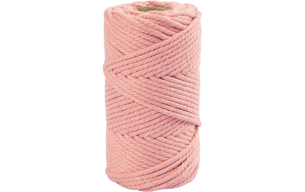 Creativ Company Fil de coton Cordon Macramé Rose