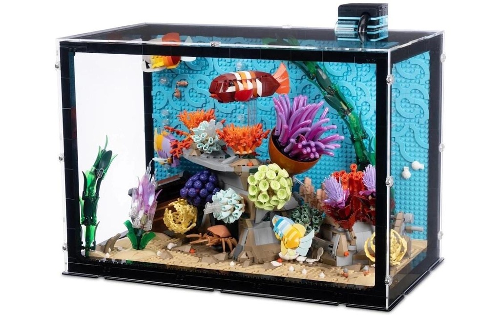 iDisplayit Présentoir en acrylique LEGO 10366 Trop Aquarium 55 x 31 x 38 cm