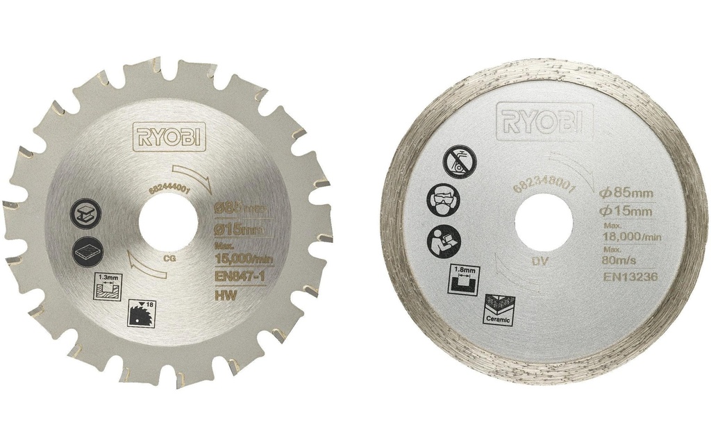 RYOBI Jeux de lames de scie RAKMMS02K