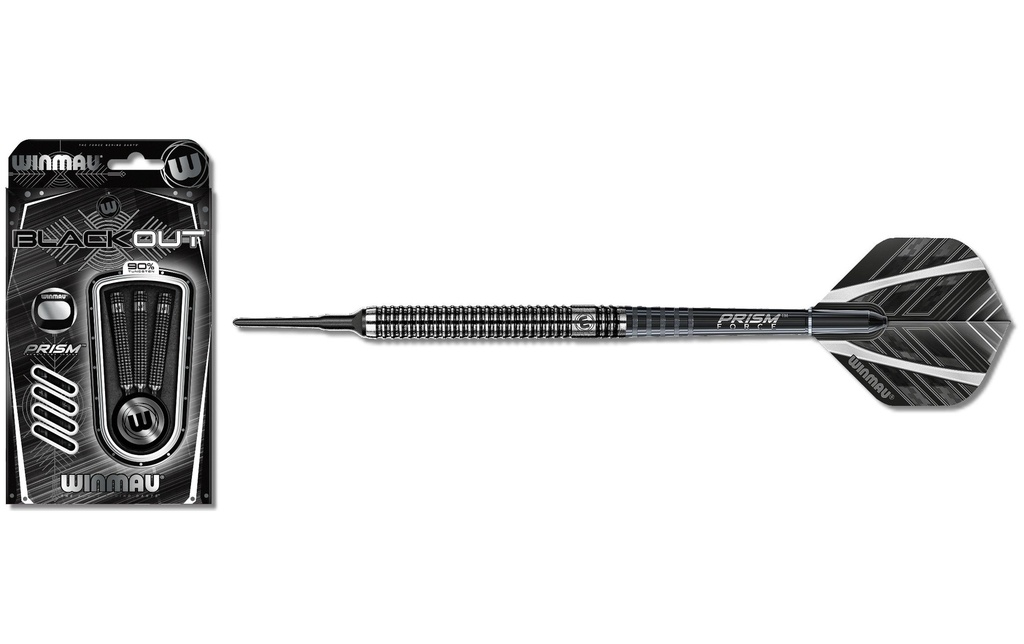 Winmau Fléchettes Softdart Blackout 3 pièces