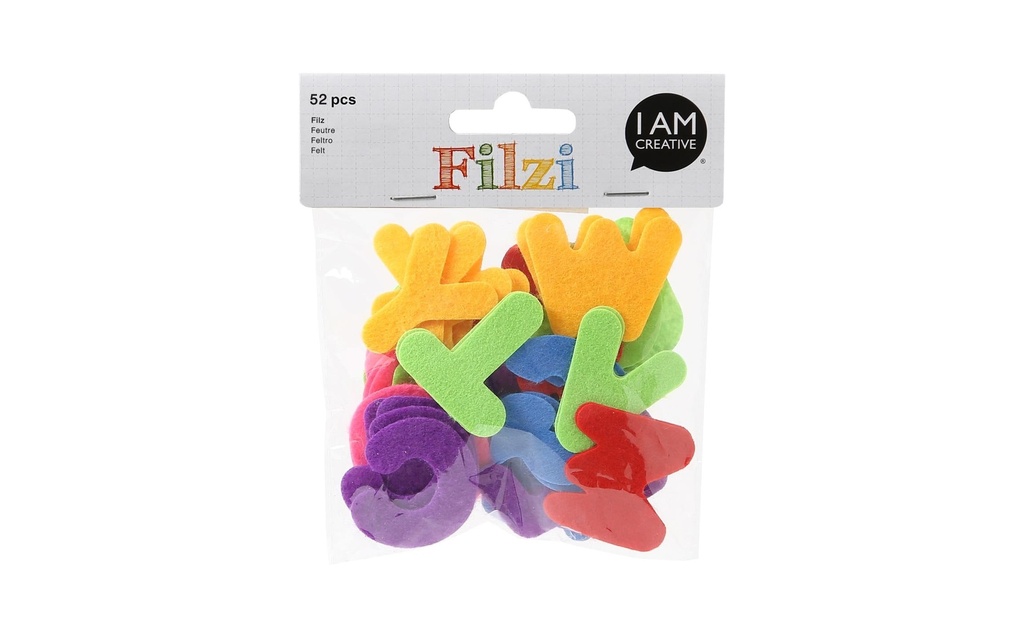I AM CREATIVE Autocollant à motif Alphabet Filzi 52 Pièce/s