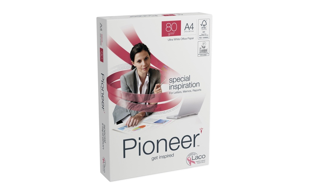Pioneer Papier pour photocopie Preprint A4, Extra-blanc, 250 g/m²,200 Feuille