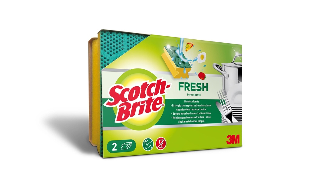 Scotch-Brite Éponge Scotch-Brite Fesh extra fort 2 Pièce/s