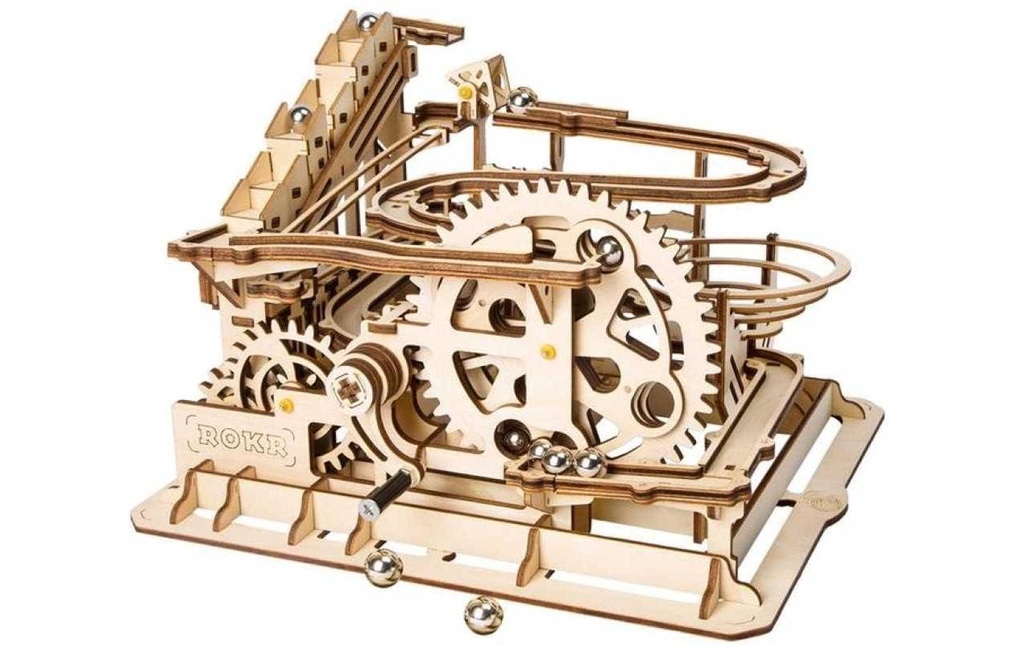 RoboTime Kits de montage Piste à billes avec entraînement par manivelle