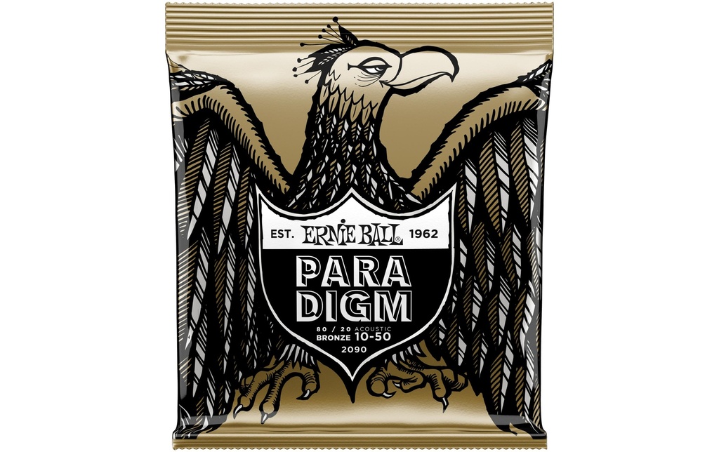 Ernie Ball Cordes de guitare 2090 Para Bronze 80/20 – Extra Light 10-50