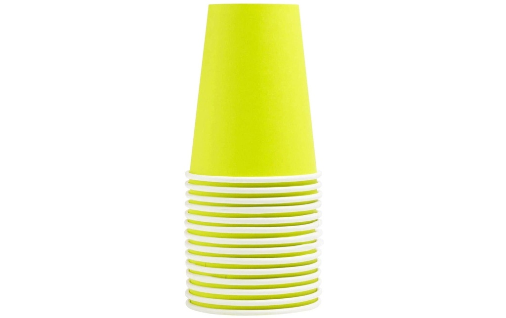 PRO nappe Gobelets jetables 2 dl, 15 Pièce/s, Jaune