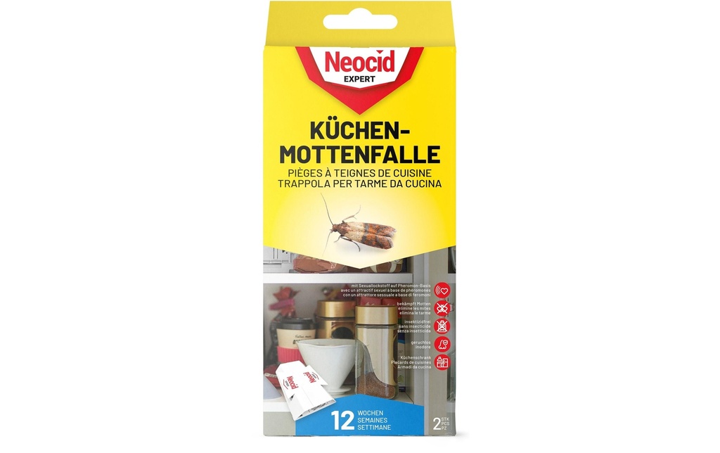 Neocid Expert Piège à insectes mites de cuisine, 2 Pièce/s