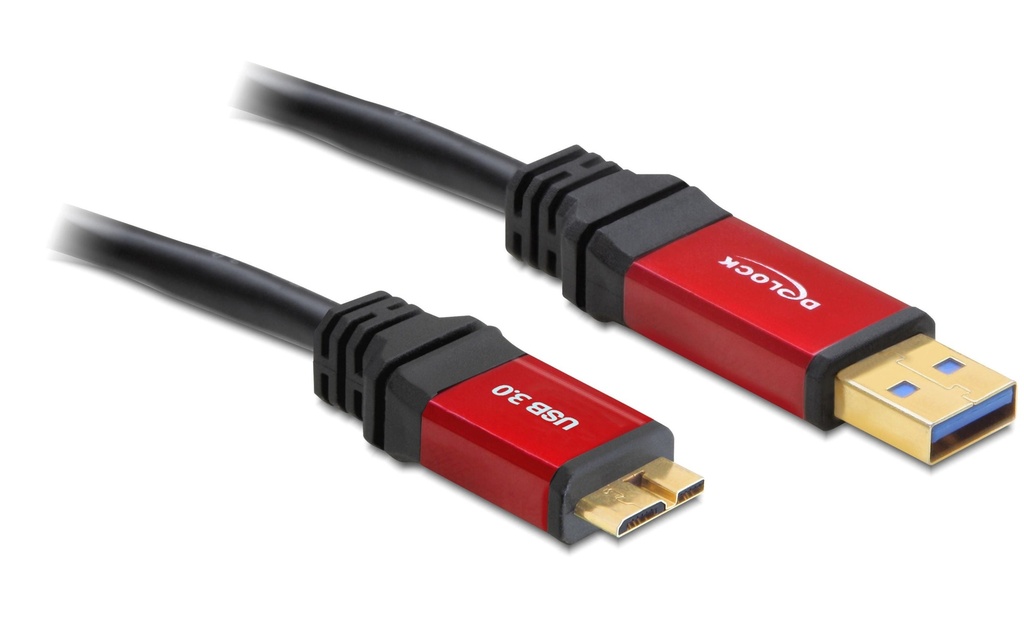 Delock Câble USB 3.0 Premium USB-A - Micro-USB B 2 m