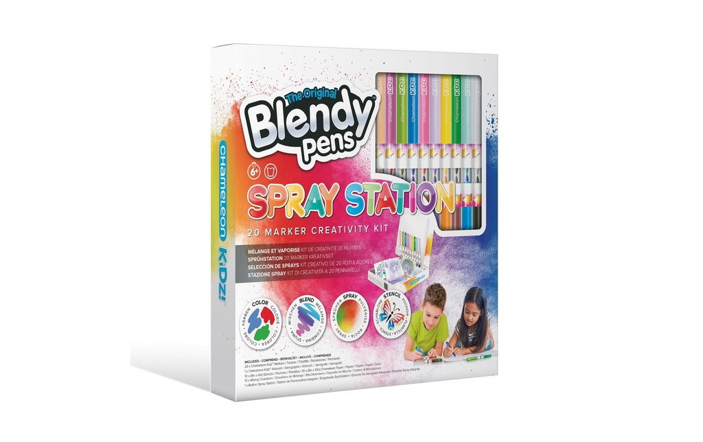 Chameleon Crayon aérographe Kidz Spray Station Set 20 pièces
