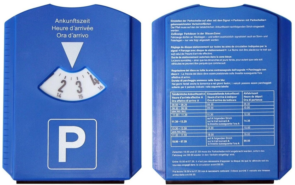 Max 4 Car Racloir à givre Disque de parcage avec grattoir et lèvre d'essuyage