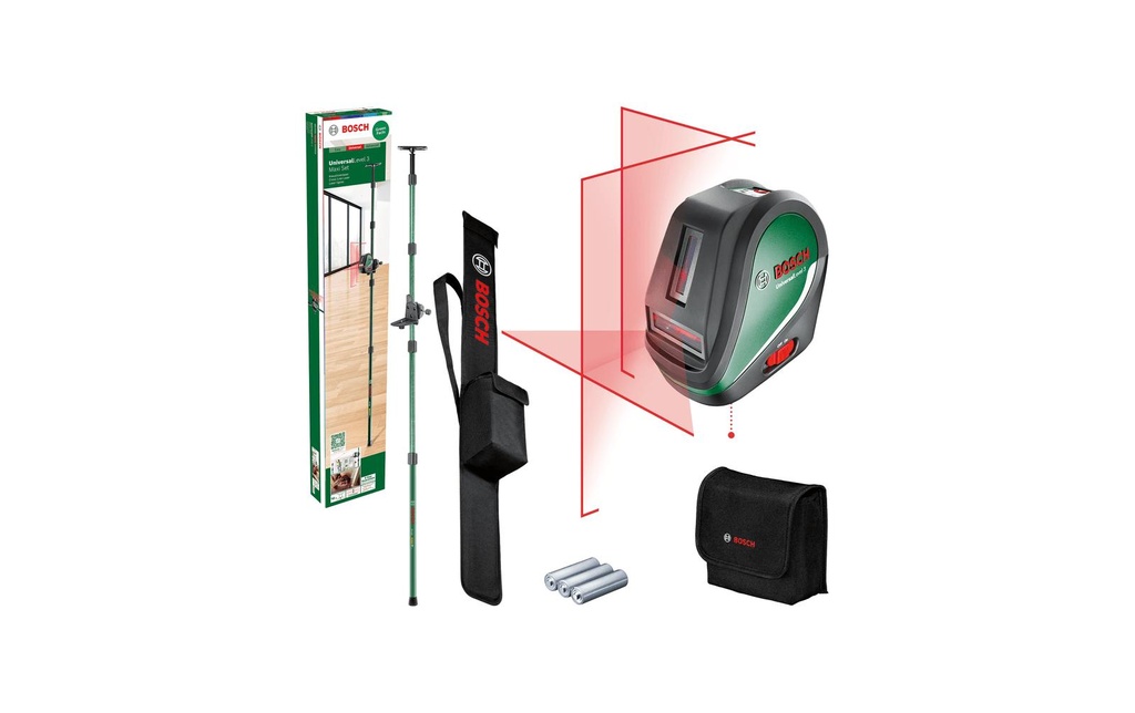 Bosch Laser à lignes croisées Universal Level 3 Maxi-Set