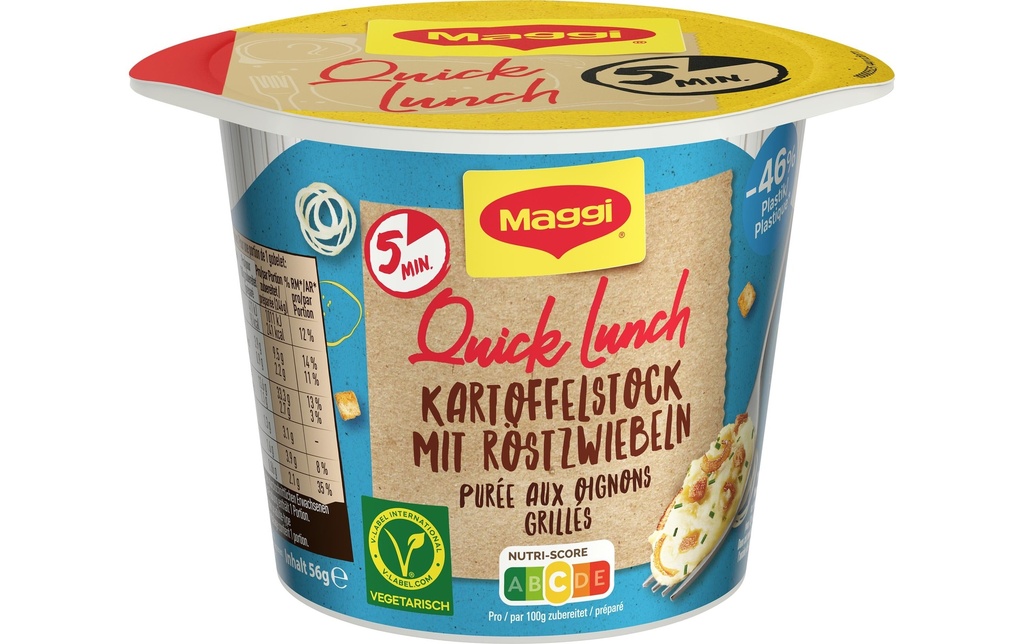 Maggi Quick Lunch Purée de pommes de terre avec oignons frits 56 g