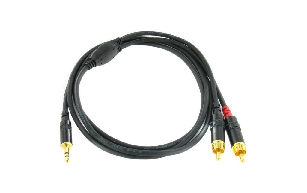 Cordial Câble audio CFY 1.5 WCC jack 3.5 mm - Cinch 1.5 m